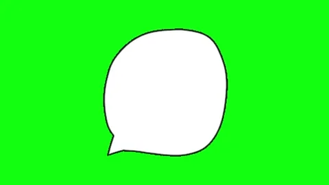 Bubble text animation on green screen Video stock 335427423