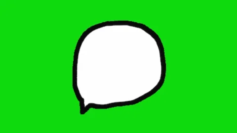 Bubble text on green background Stock Footage 330216991