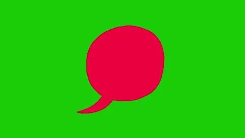Bubble text on green background 库存影片 334116899