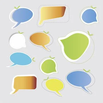 Bubble Text Stock Illustration