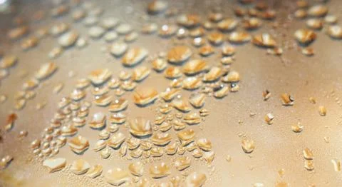 Bubble texture of water. Bubbles from steam close up. Stock Photos