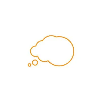 Bubble think  icon vector illustration design Stock Illustration