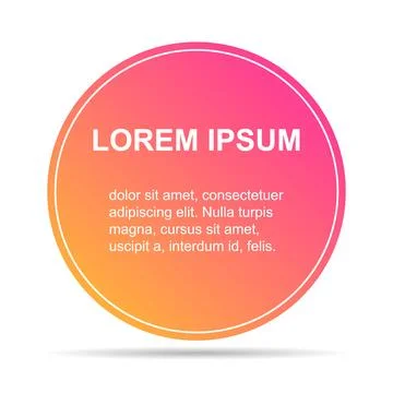 Bubble title shadow shape, banner geometric design icon,  modern frame vector Stock Illustration