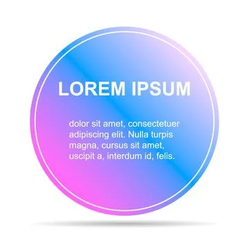 Bubble title shadow shape, banner geometric design icon,  modern frame vector Stock Illustration