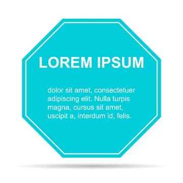 Bubble title shadow shape, banner geometric design icon,  modern frame vector Stock Illustration