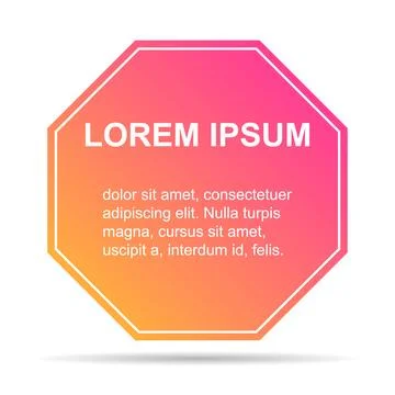 Bubble title shadow shape, banner geometric design icon,  modern frame vector Stock Illustration