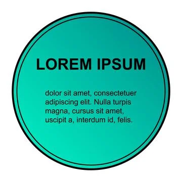 Bubble title shape, banner geometric design icon,  modern frame vector illust Stock Illustration