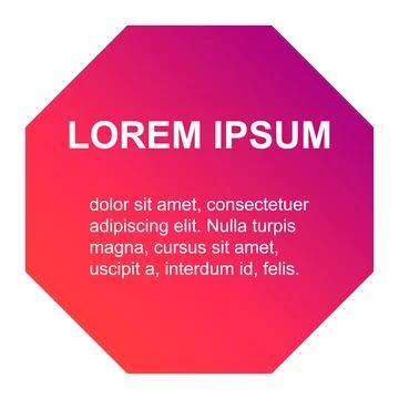 Bubble title shape, banner geometric design icon,  modern frame vector illust Stock Illustration