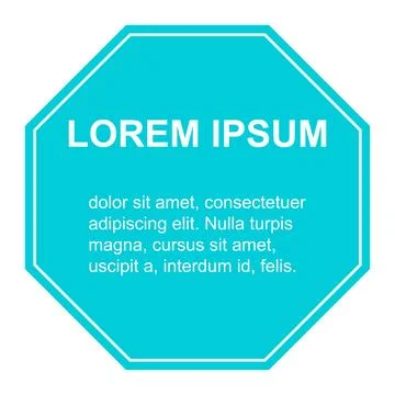 Bubble title shape, banner geometric design icon,  modern frame vector illust Stock Illustration