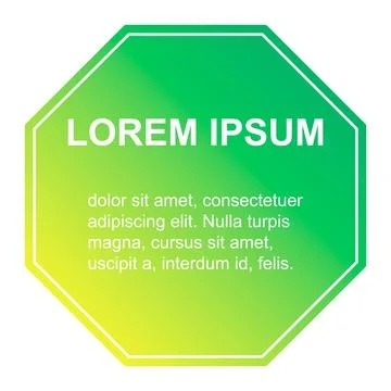 Bubble title shape, banner geometric design icon,  modern frame vector illust Stock Illustration