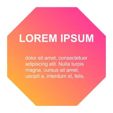 Bubble title shape, banner geometric design icon,  modern frame vector illust Stock Illustration