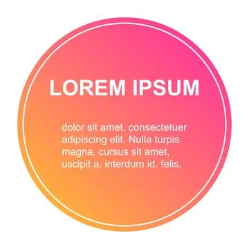 Bubble title shape, banner geometric design icon,  modern frame vector illust Stock Illustration