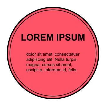 Bubble title shape, banner geometric design icon,  modern frame vector illust Stock Illustration