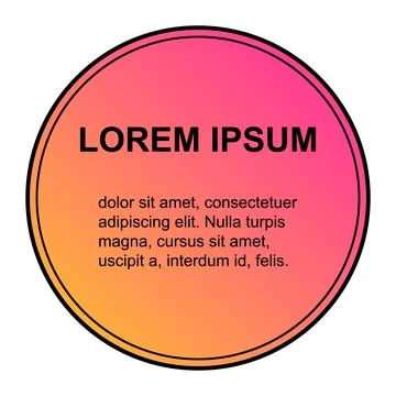 Bubble title shape, banner geometric design icon,  modern frame vector illust Stock Illustration