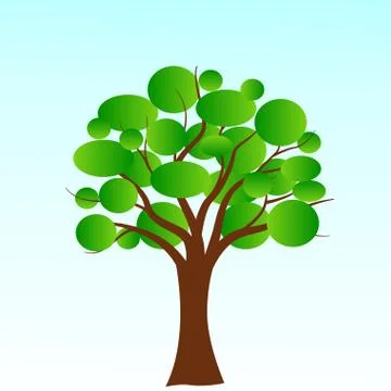 Bubble tree Stock Illustration