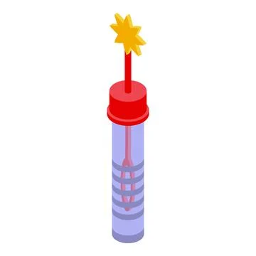 Bubble tube maker icon isometric vector. Child soap Stock Illustration