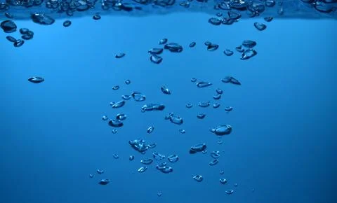 Bubble under water back ground Copy space Foto stock
