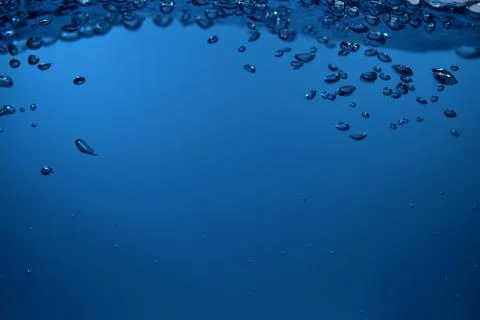 Bubble under water back ground Copy space Foto stock