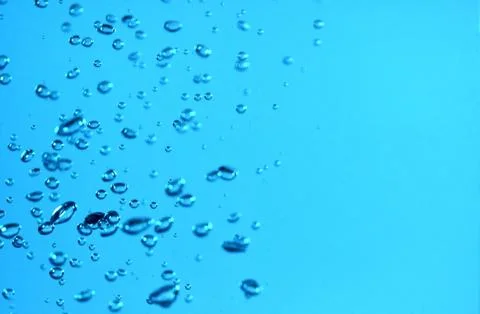Bubble under water back ground Copy space Stock Photos