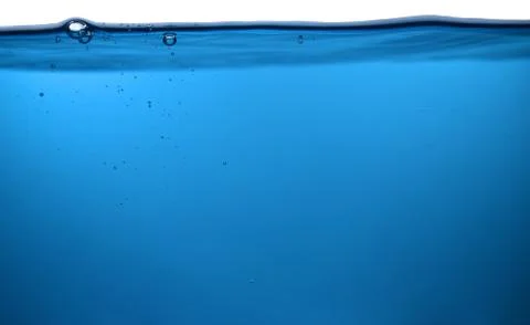 Bubble under water back ground Copy space Stock Photos