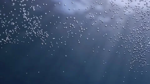 Bubble underwater ocean scenery of bubbles for backround textures Video stock 175784882