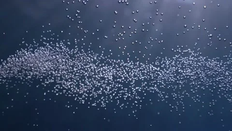 Bubble underwater ocean scenery of bubbles for backround textures Video stock 175785048