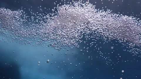Bubble underwater ocean scenery of bubbles for backround textures Video stock 175786189