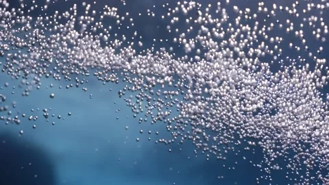 Bubble underwater ocean scenery of bubbles for backround textures Video stock 175787290