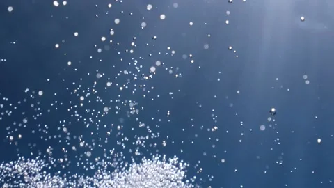 Bubble underwater ocean scenery of bubbles for backround textures Video stock 175788934