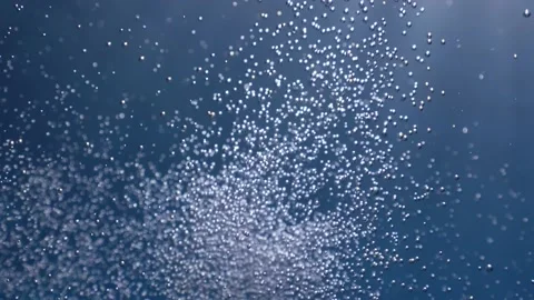 Bubble underwater ocean scenery of bubbles for backround textures Video stock 175788971