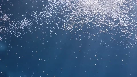 Bubble underwater ocean scenery of bubbles for backround textures Video stock 175789600