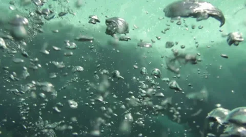 BUBBLE UNDERWATER SLOWMOTION Stock Footage 32279190