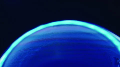 Bubble universe soapy magic sea art bright Stock Footage 234692945