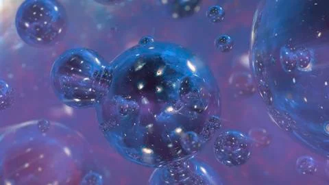 Bubble Universes Concept Art Stock Illustration