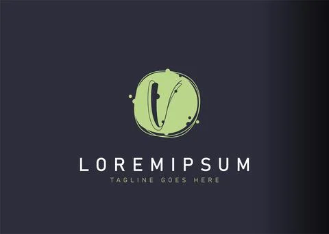 Bubble V letter logo design. illustration of abstract bubble V letter icon de 스톡 일러스트