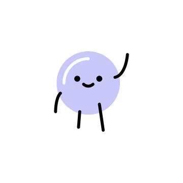 Bubble. Vector logo in bold line style Stock Illustration