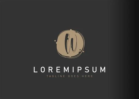 Bubble W letter logo design. illustration of abstract bubble W letter icon de Illustration