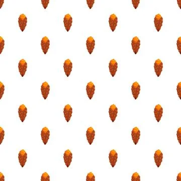 Bubble waffle sweet dessert pattern street food repeating Illustrazione stock