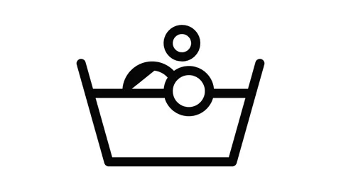 Bubble wash machine icon animation 動画素材 152640425