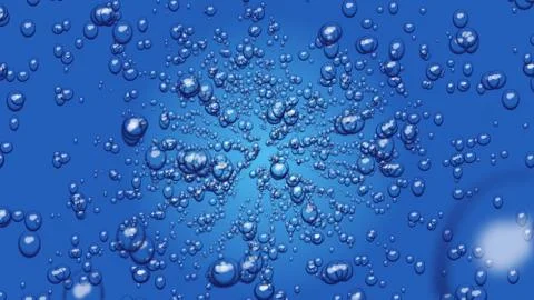 Bubble in water abstract Stock Illustration