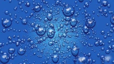 Bubble in water abstract Stock Illustration