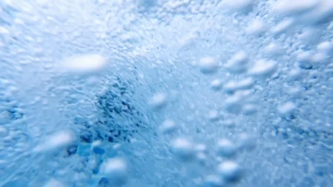Bubble in water Stock Footage