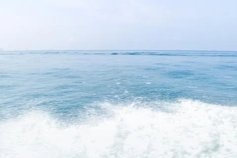 Bubble wave of speed boat Foto stock