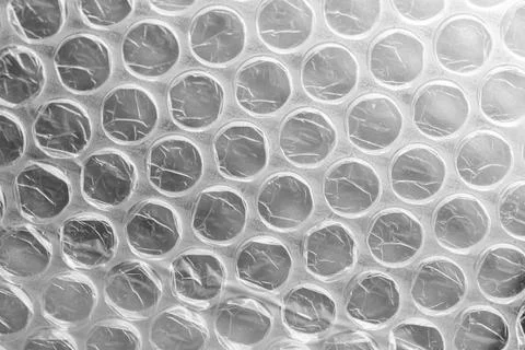 Bubble wrap, close-up background photo Stock Photos