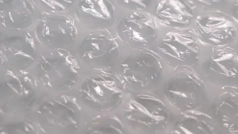 Bubble wrap close-up, a packaging Video stock 154825961