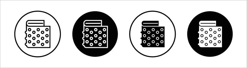 Bubble wrap flat line icon set. Bubble wrap Thin line illustration vector Stock Illustration