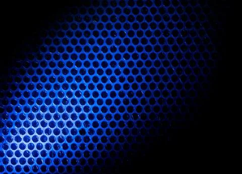 Bubble wrap lit by blue light Stock Photos