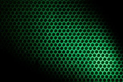 Bubble wrap lit by green light Stock Photos