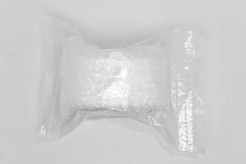 Bubble wrap package ready for shipping Stock Photos