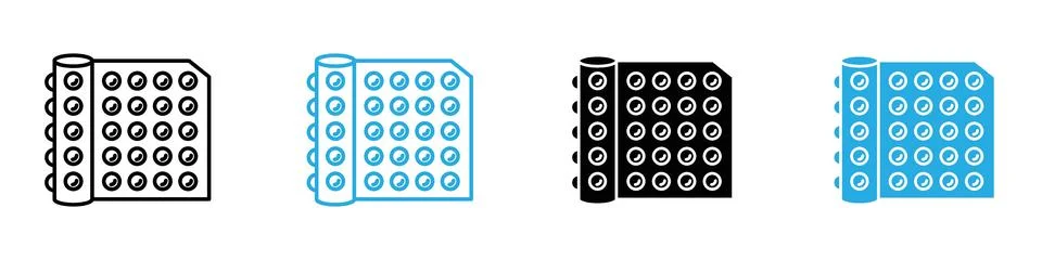 Bubble Wrap Packaging Icon Perfect for Shipping and Protective Packaging Stock Illustration